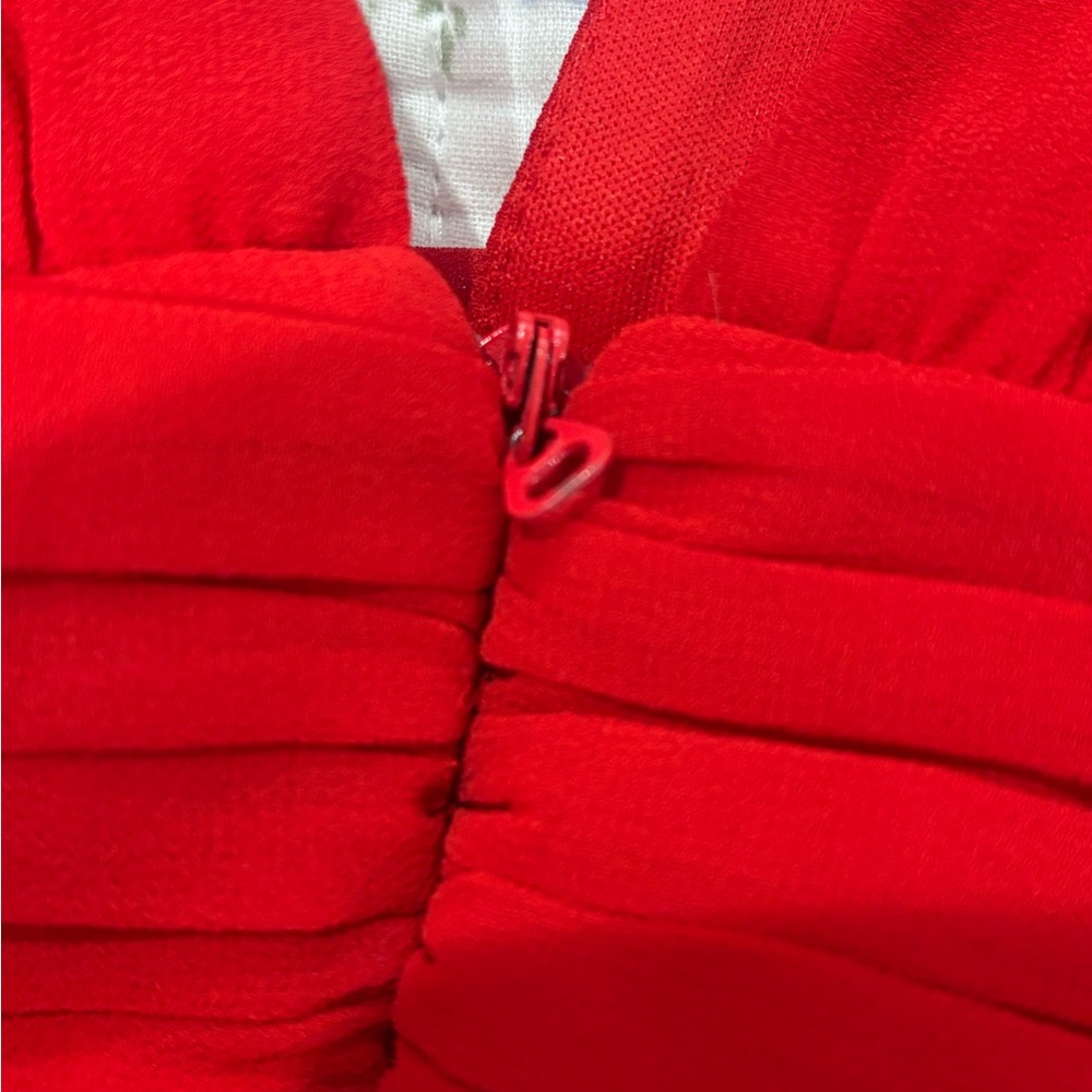 Lulu's Vibrant Red Backless Dress Size Large - Picture 13 of 13